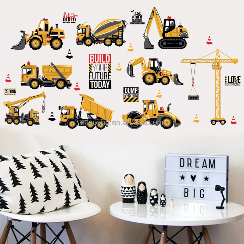 Home Decoration Adhesive Cartoon Engineering Vehicle Decals Wall Sticker For Kids Room Buy Decals Wall Sticker For Kids Room Wall Sticker For Kids Room Decals Wall Sticker Product On Alibaba Com