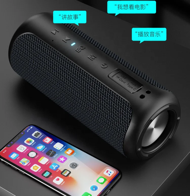 New Model SoundPulse TWS 40W Portable Column Deep Bass Outdoor Soundbar Speaker with IPX6 Waterproof
