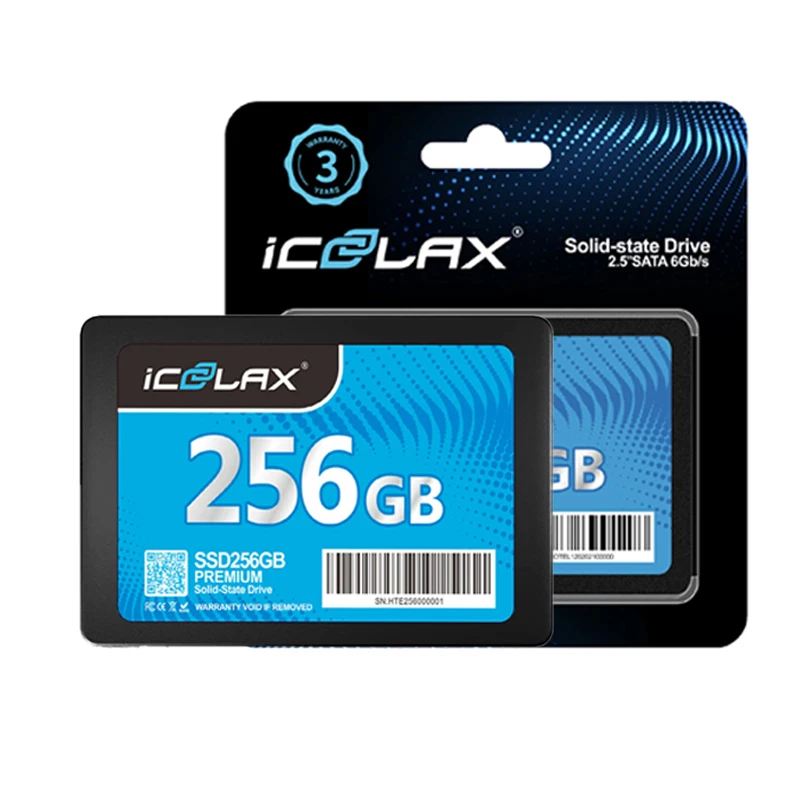 ICOOLAX 256GB 2.5 Inch SATA3 SSD – Fast Solid State Drive for