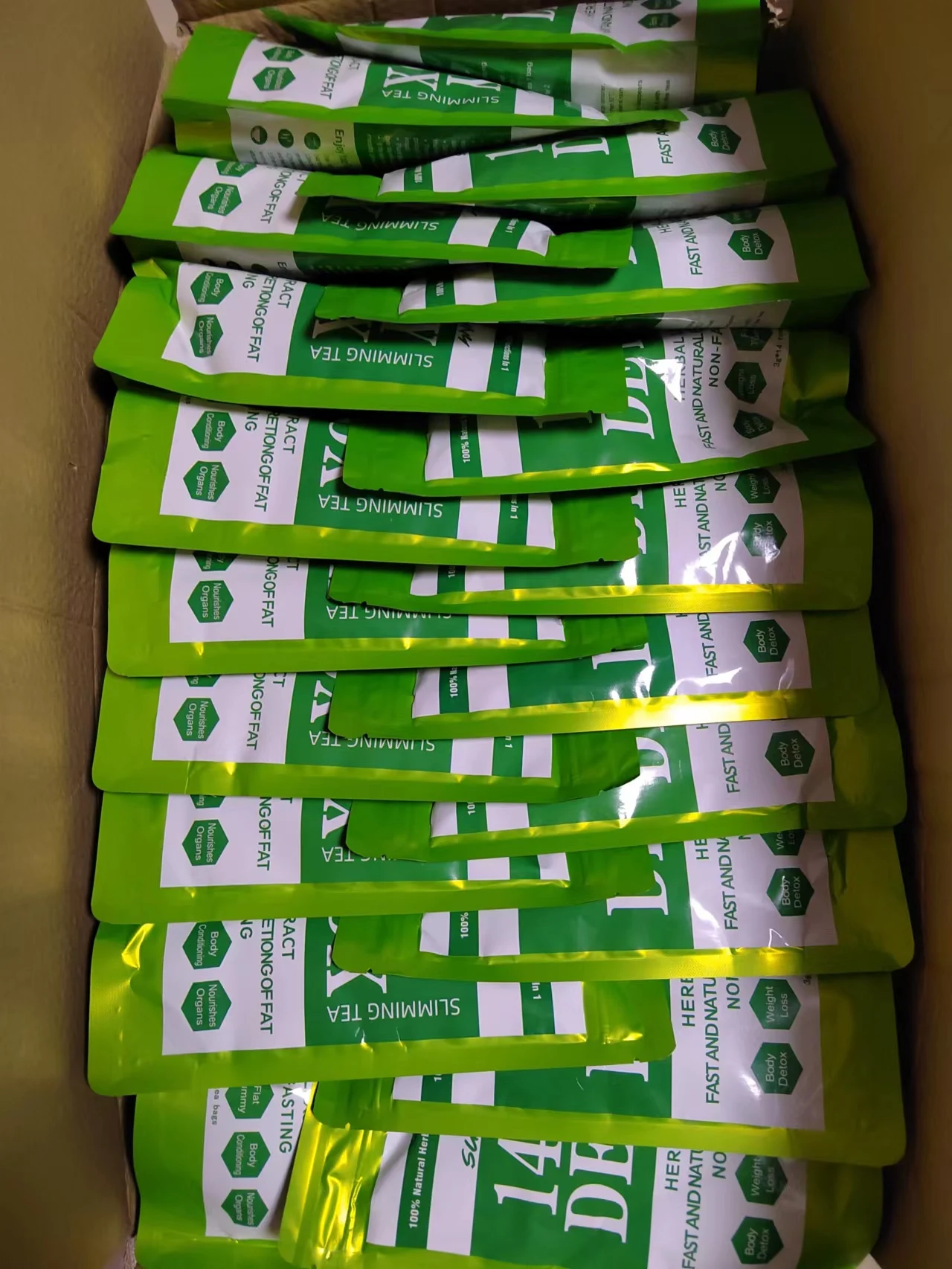 14/28 Days Natural Fast Best Effective Herbal Slimming Tea Weight Loss ...