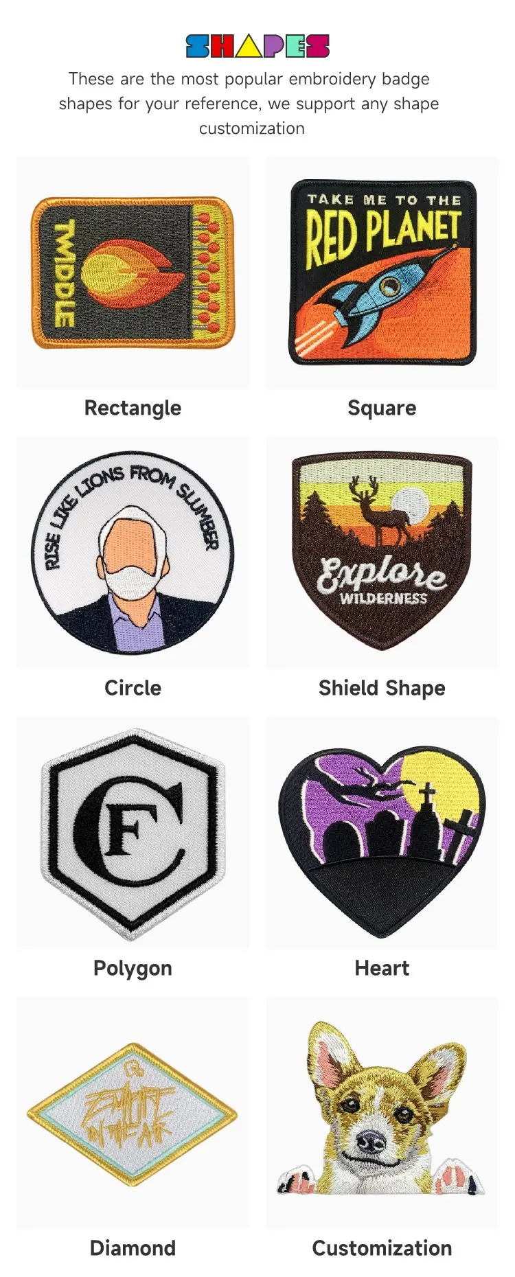 3d Embroidered Patches Embroidery Patch,Custom Embroidery Design