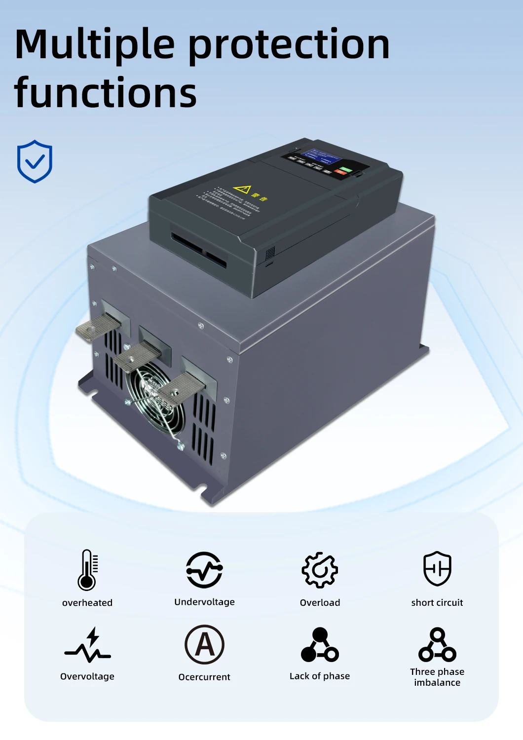 3-Phase 55KW Smooth Soft Starter Motor Starter RS485 Communication IP20 Enclosure Solid-State Technology for Efficient Power manufacture