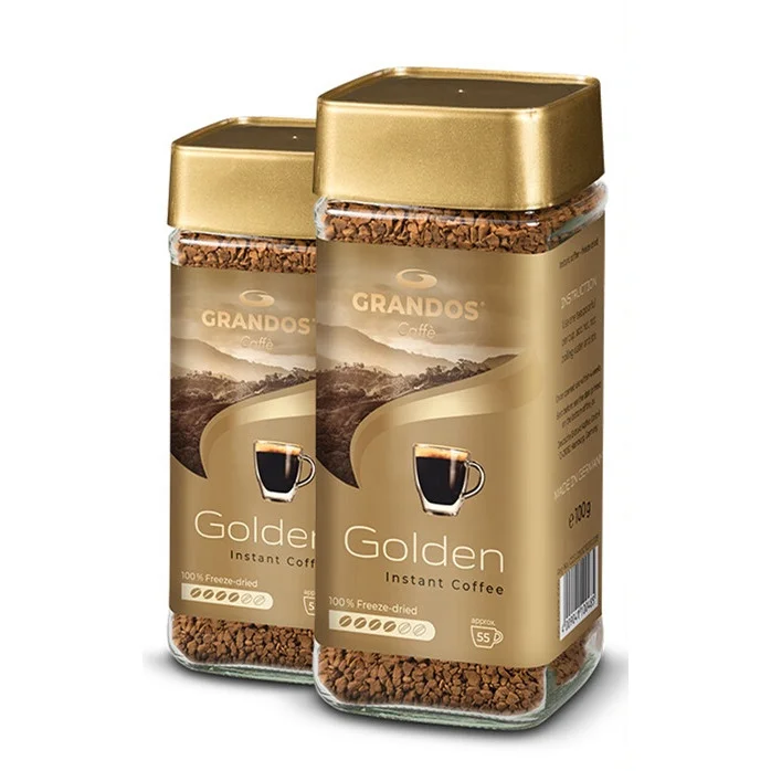 400ml 800ml Glass Bottle for Coffee Powder Square Glass Jar for Instant Coffee with Plastic Cap