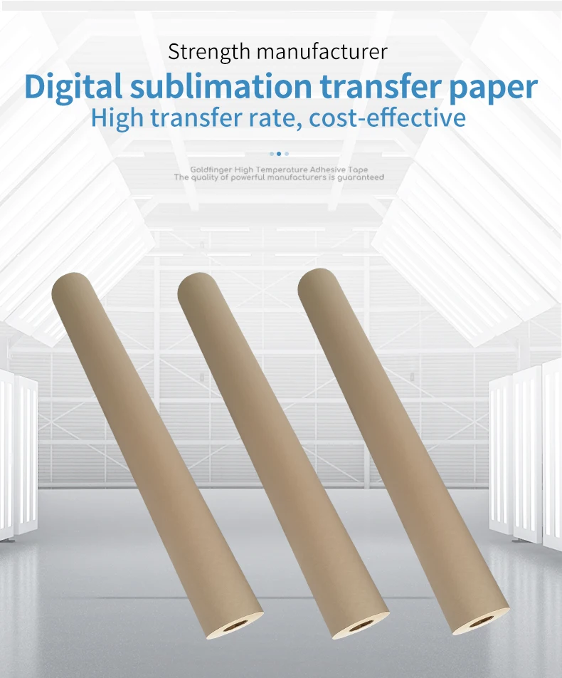 Subli 60g Roll Transfer Sublimation Paper Custom A4 Size For Dark