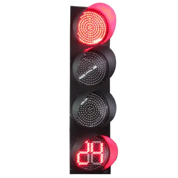 400mm RYG LED Traffic Signal Lights With Countdown Timer High Visibility Traffic Lights for Effective Countdown