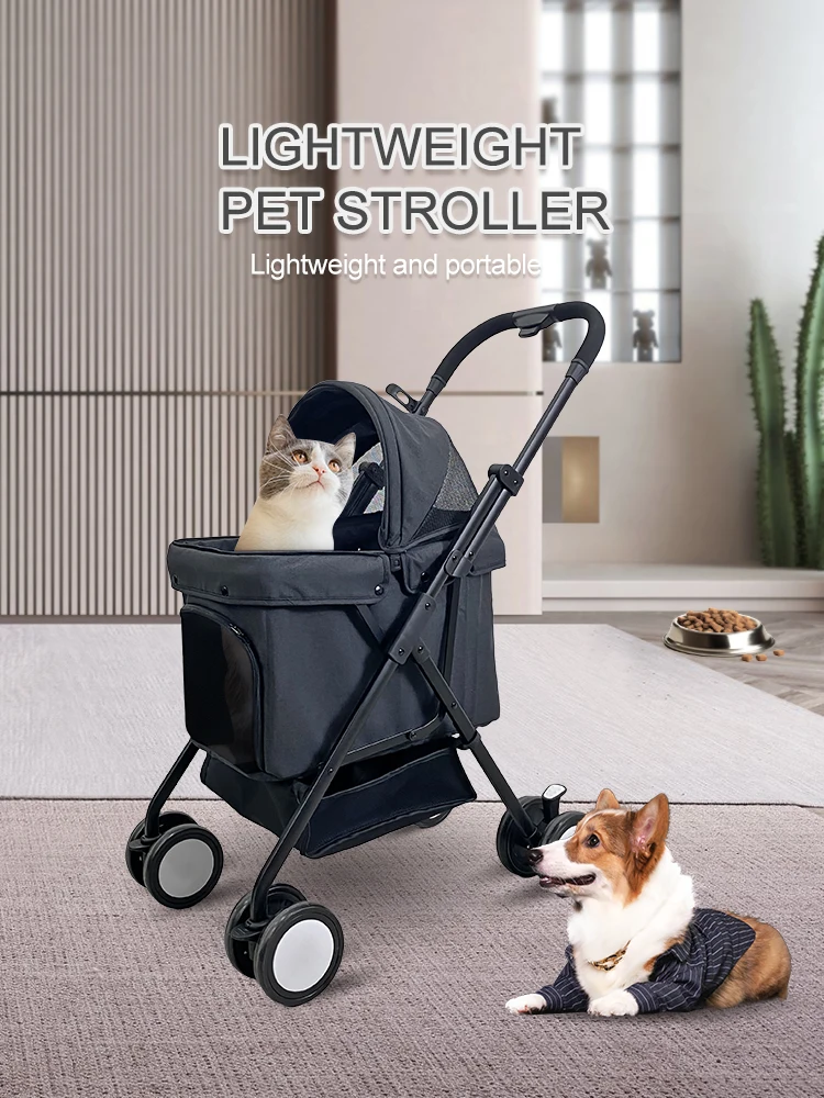 Folding Pet Stroller Wagon Smallest Fold Pet Stroller Foldable Wagon
