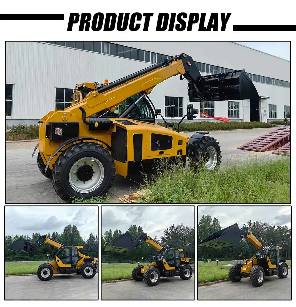3 Ton Telehandler Telescopic Forklift Wheel Loader Telescopic Boom ...