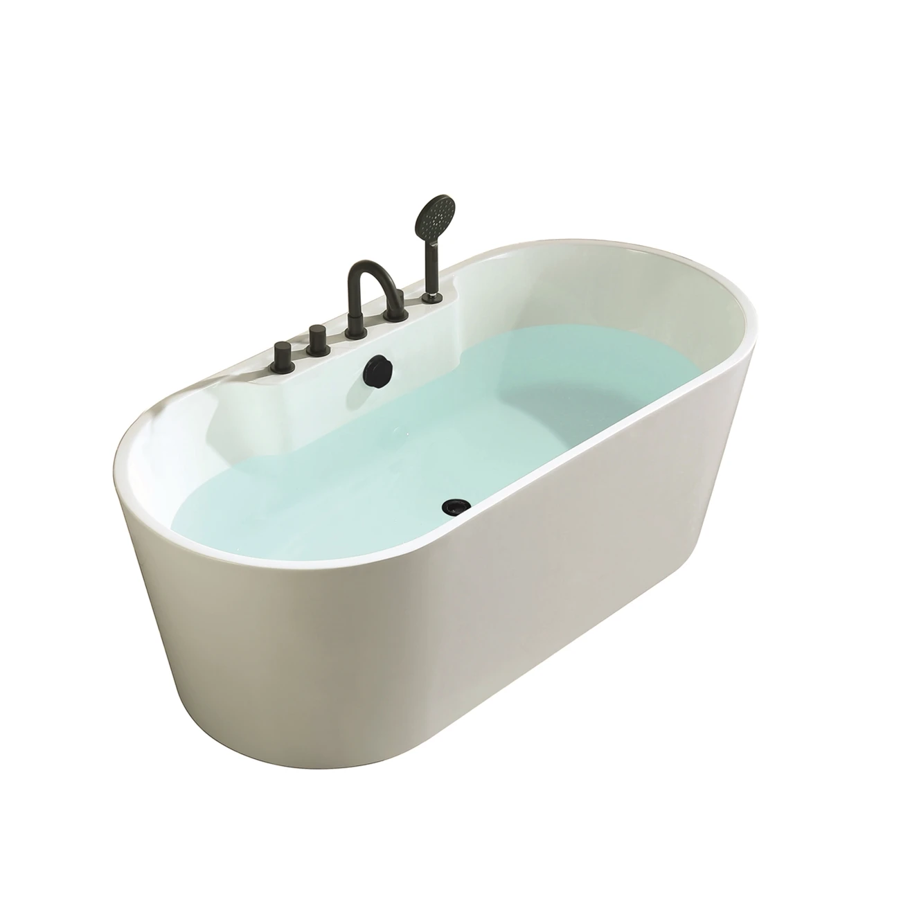 Matt White Acrylic Bathtub Indoor 1 Person Hot Tub Freestanding Massage Tub With Shower Head Buy Stand Alone Freestanding Tub Modern Acrylic Bathtub Massage Bathtubs Product On Alibaba Com