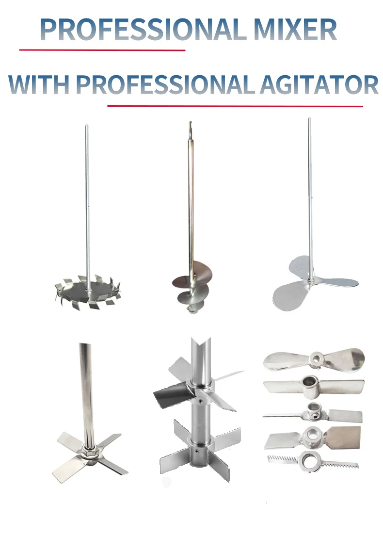 Agitatore con Motore da 1HP, Miscelatore per Sapone Liquido Chimico, Mixer  Industriale, Mini Frullatore, Dispositivo di Dosaggio e Agitazione