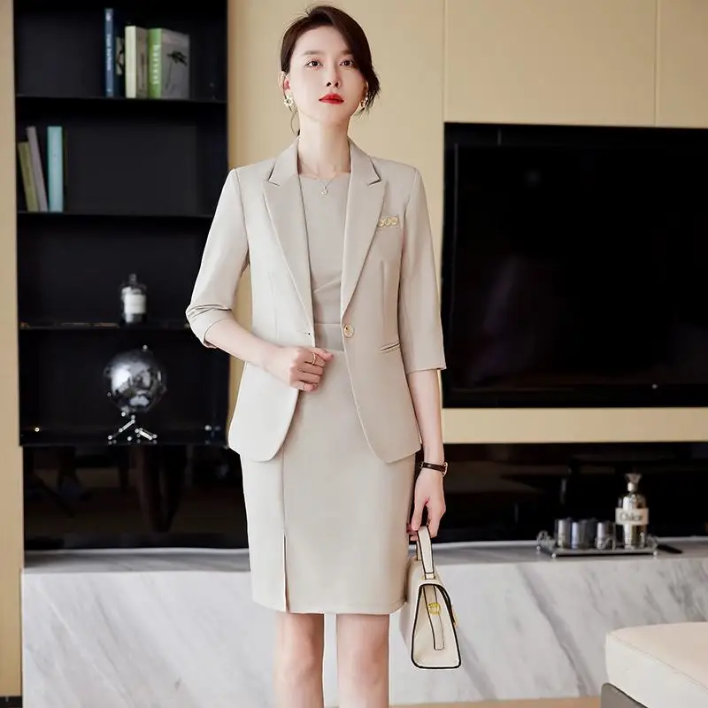 Latest Design Women's Suit Coat Business Dress Women's Formal Dress Two  Piece Set| Alibaba.com