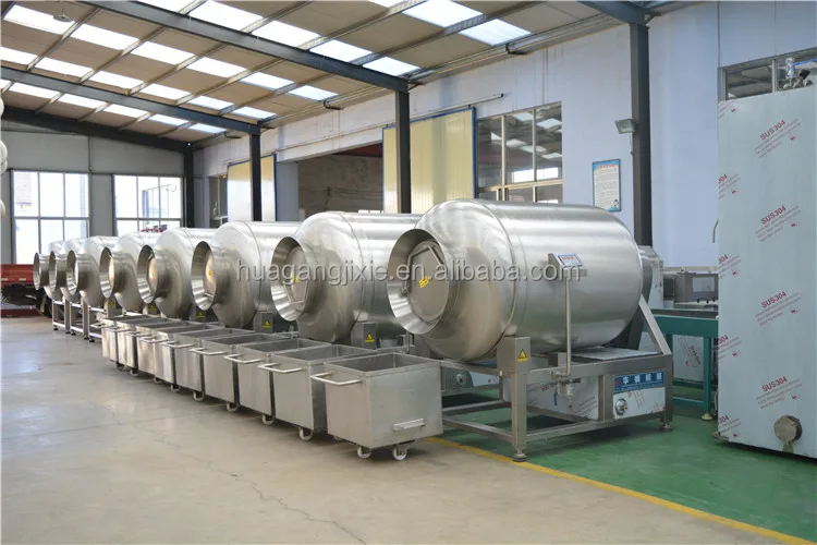 Vacuum Tumbler Chicken Marinating Machine / Meat Jerky Salting Tumbling