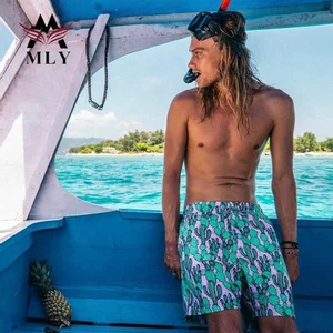 China Factory Sublimation Pants Print Swim Trunks Custom Pattern Beach Shorts for Men
