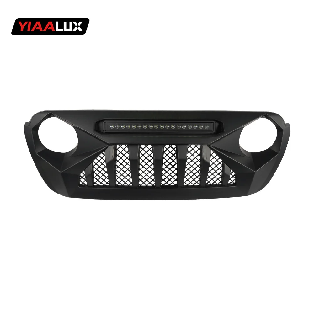 Front grill with spotlight for jeep wrangler JL