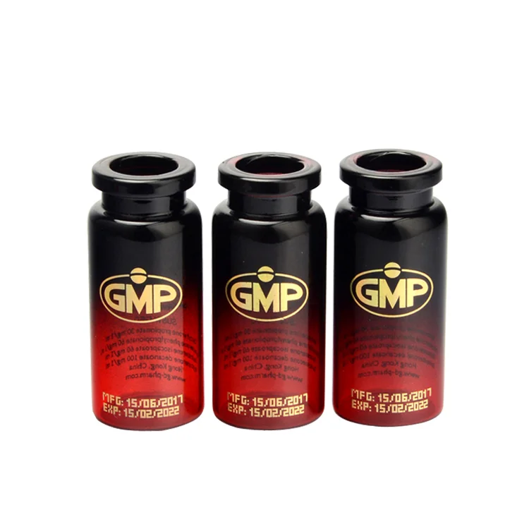 Empty Red Medical Vial 10ml