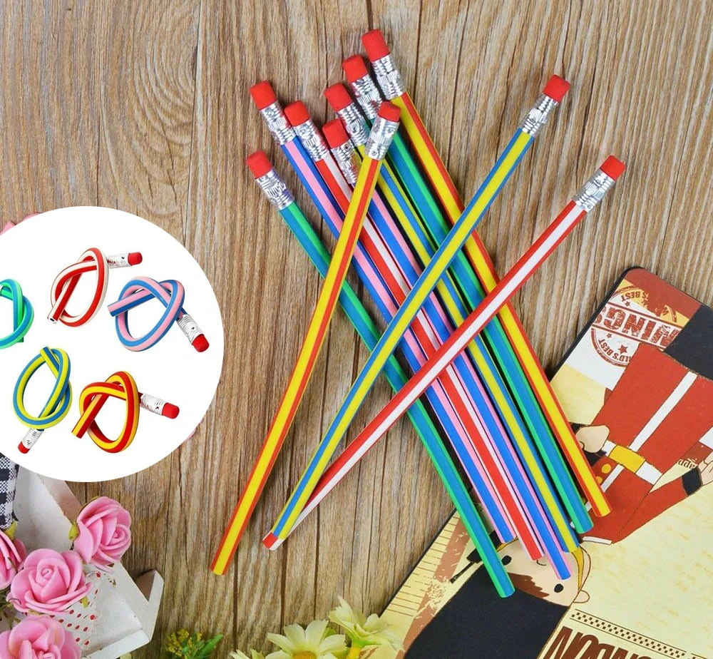 colored flexible bendy pencils soft magic