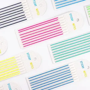 S3613 Index Tabs Long Thin Index Tabs Waterproof  Coloring Custom Index Tabs School Supply Stationery Set Stationery Sticky Note