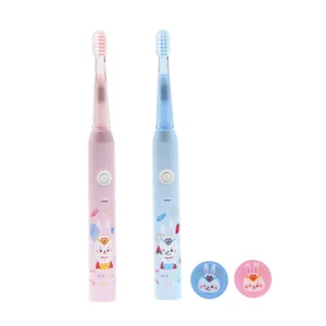 Kids Electric Toothbrush Cartoon with Same Style Cap Lovely Unique USB Rechargeable High Water Proof Level OEM