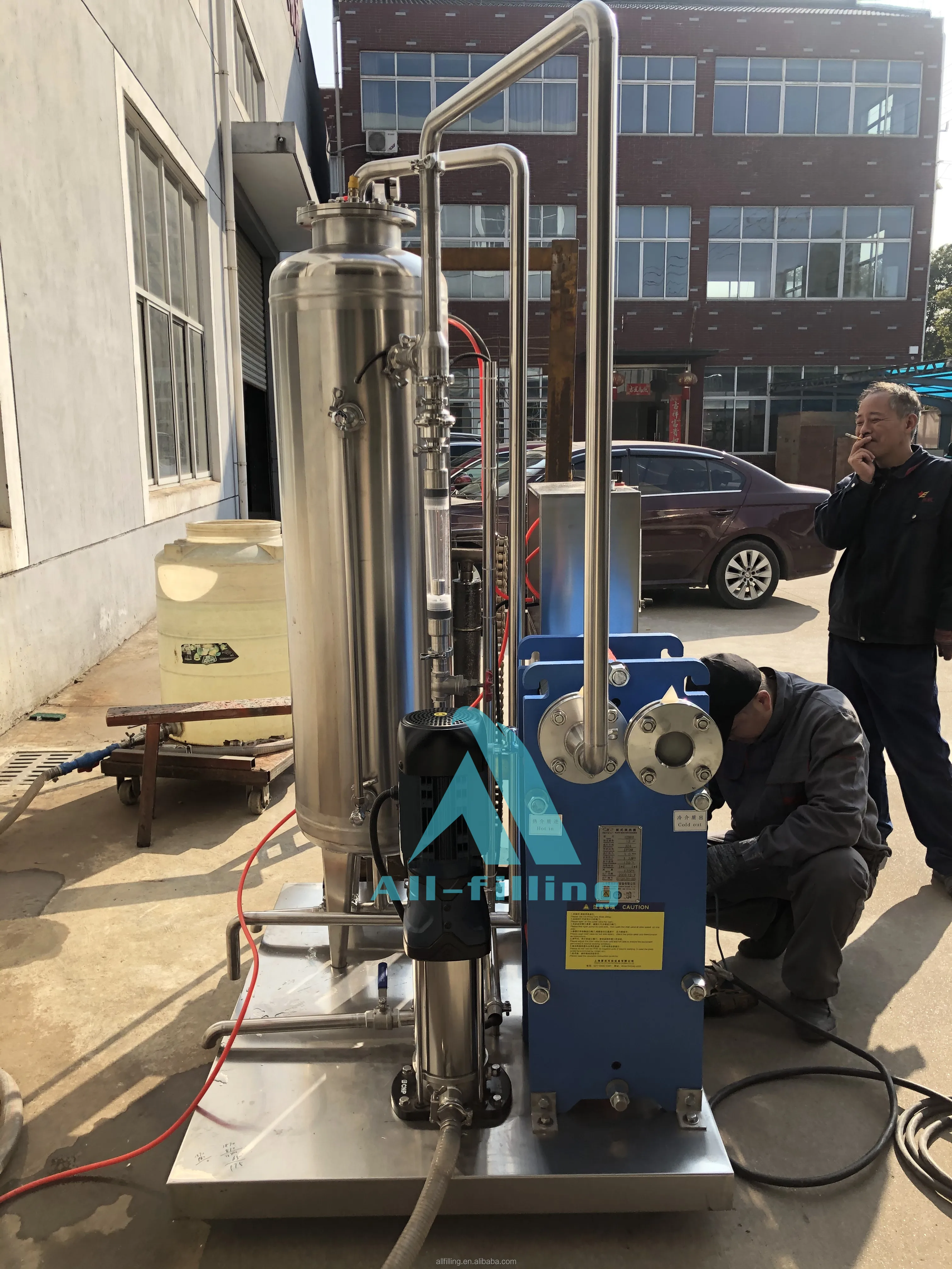 QHS-1500 высокое качество CO2 соды конвеерная машина для розлива газированных напитков, миксер/сверкающие по производству напитков тестомесильная машина