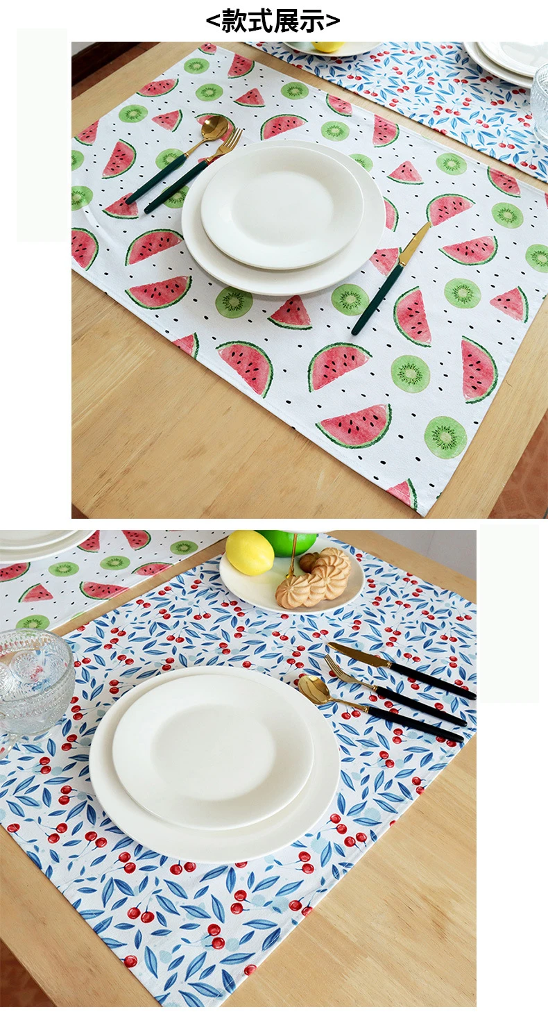 Custom Thickened Kitchen Tea Towels Cotton Napkins Cloth Cotton Printed Napkins