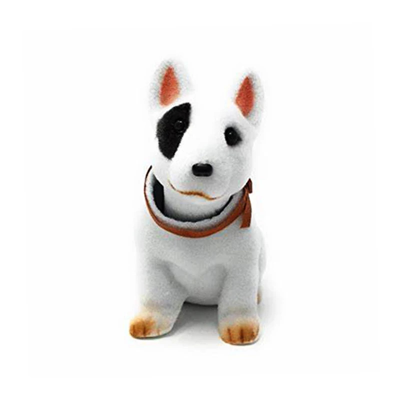 Figurilla de resina personalizada de perro con cabeza móvil, decorativa, artesanal, figura con cabeza móvil de animal para tablero de instrumentos de automóvil