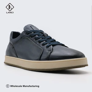 LANCI Odm Shoe Manufacturer Genuine Leather  Wholesale Shoes Custom Design High Quality Mens Casual Shoes