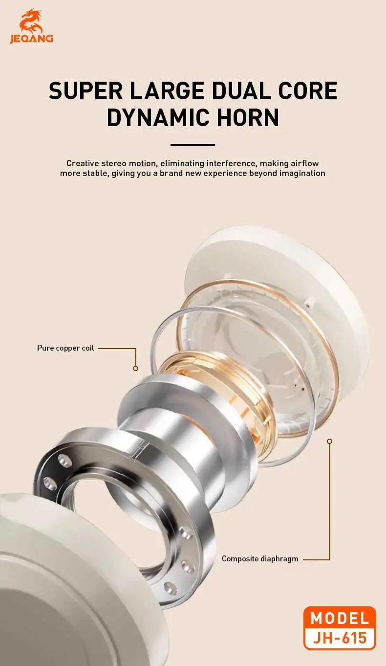 Jeqang New On-Ear BT Headset with RGB Noise Reduction USB Connectors Dynamic VocaLigm for DJ Travel Sports Gaming Office Support