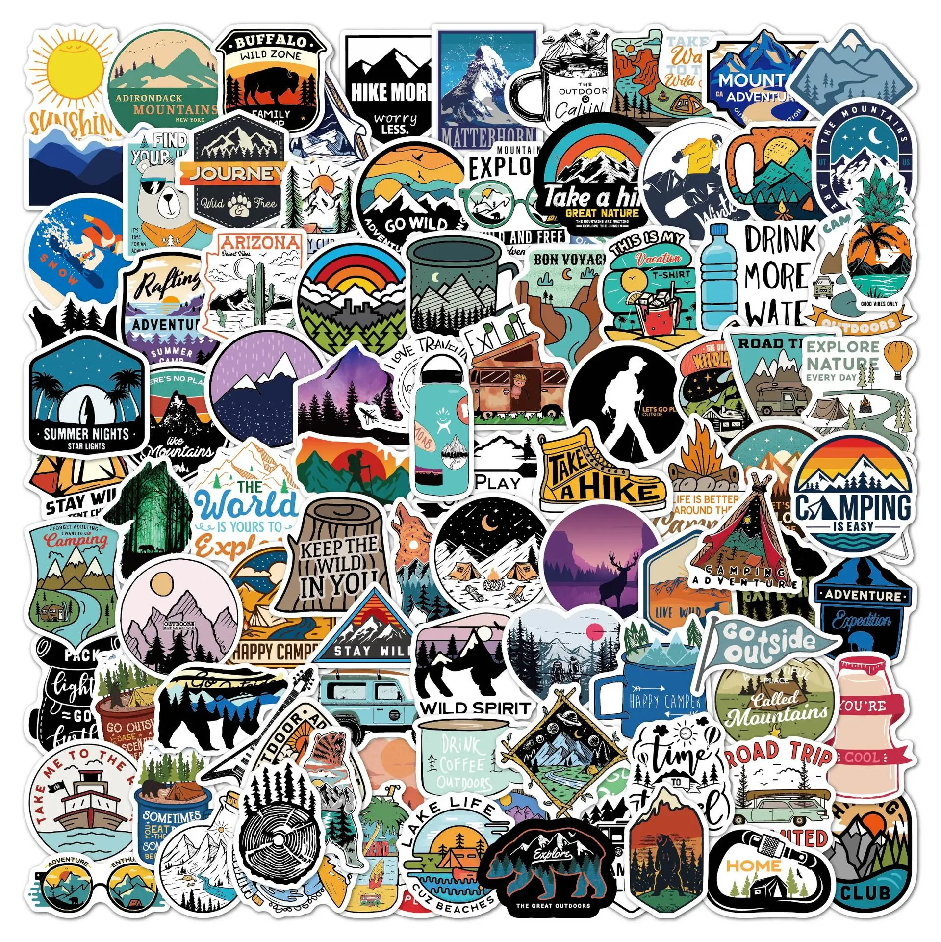High quality custom stickers waterproof vinyl pvc printing custom