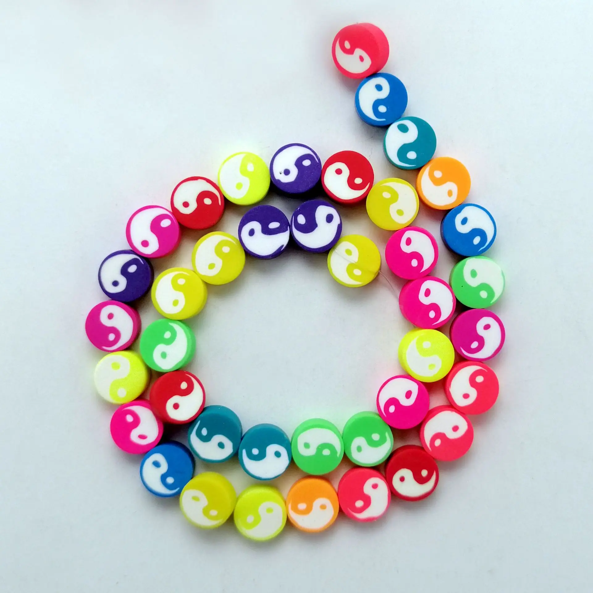 animal smiley beads polymer clay beads