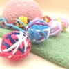 Random colored yarn balls