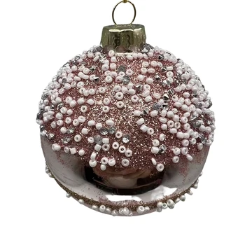 Manufacturer Wholesale Customized Balls Clear Glass Craft Ornaments Ball Christmas Ornament