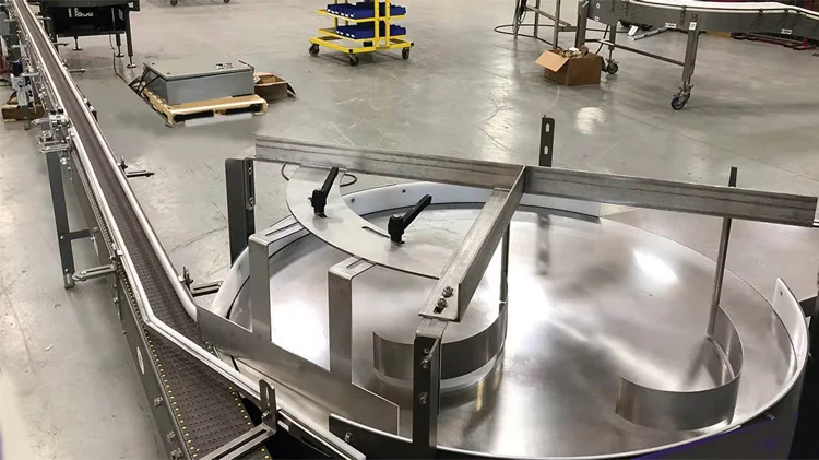 Transfer Conveyor Auto Rotating Collection Table for Sale