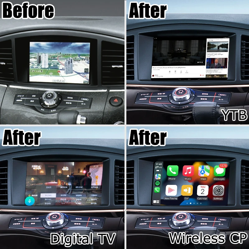 Nissan Quest Elgrand E52 08IT IT08 2010-2019自動車用GPS