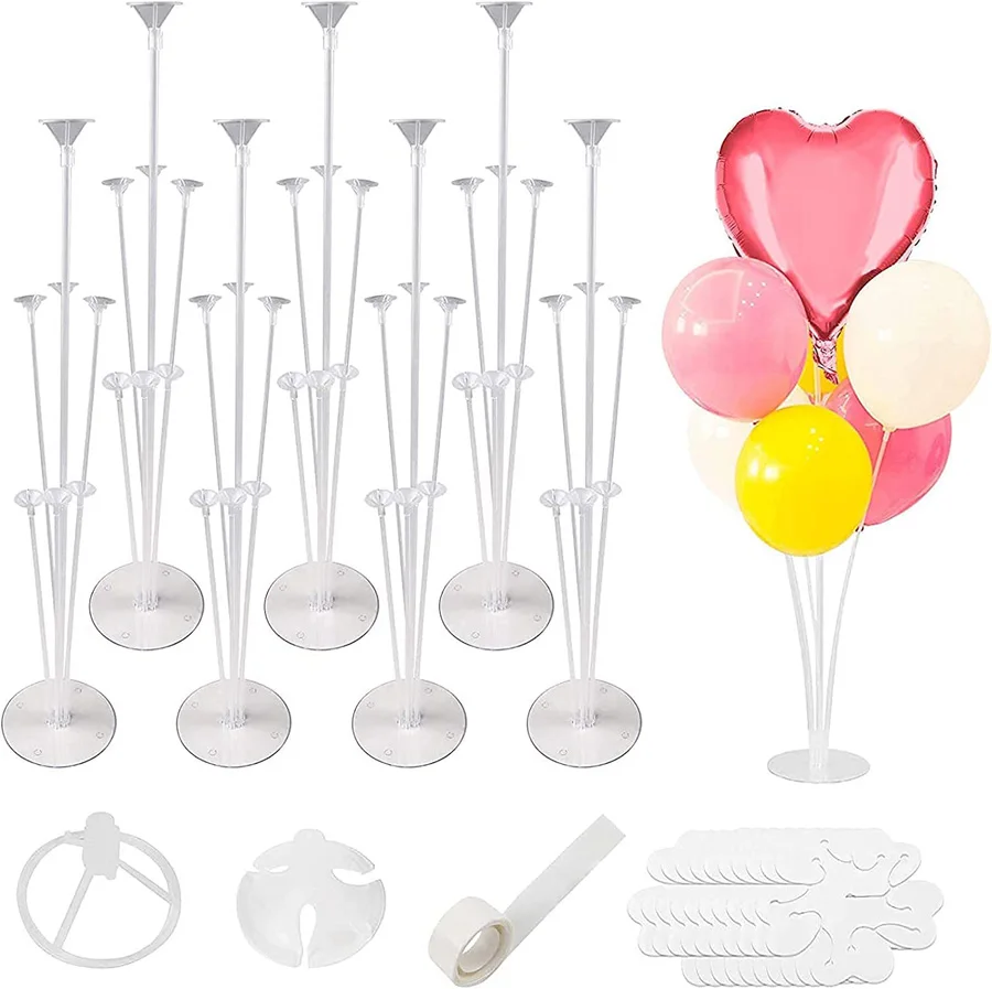 7 Sets Balloon Stand Kits Balloon Decoration Stand,Balloon Column Stand ...