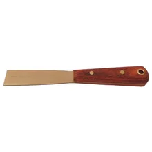 Non Sparking Tools Aluminum Bronze Putty Knife 25*200mm With Wood Handle