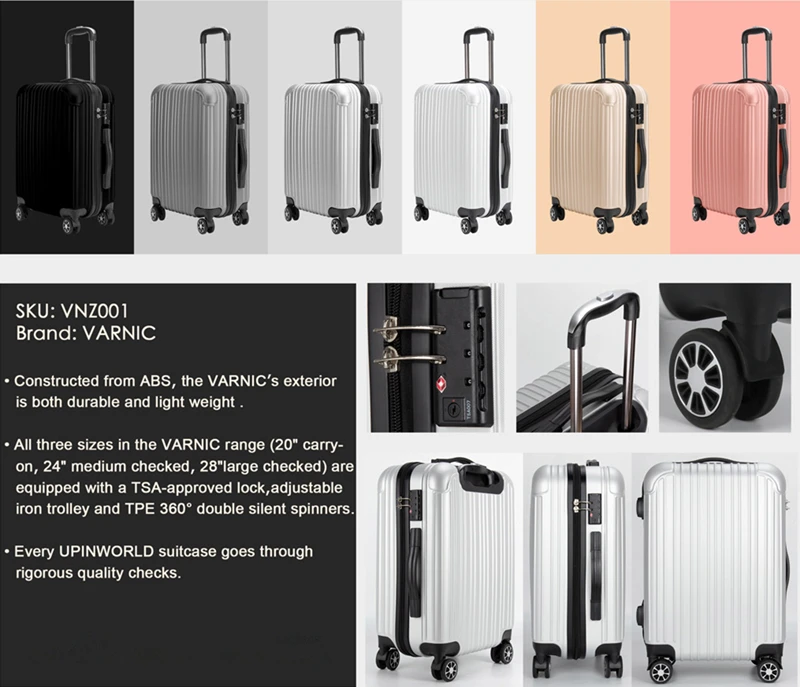 Abs Suitcases Set 3 Pcs Trolley Luggage Travel Bags Hot Sale Suitcase ...