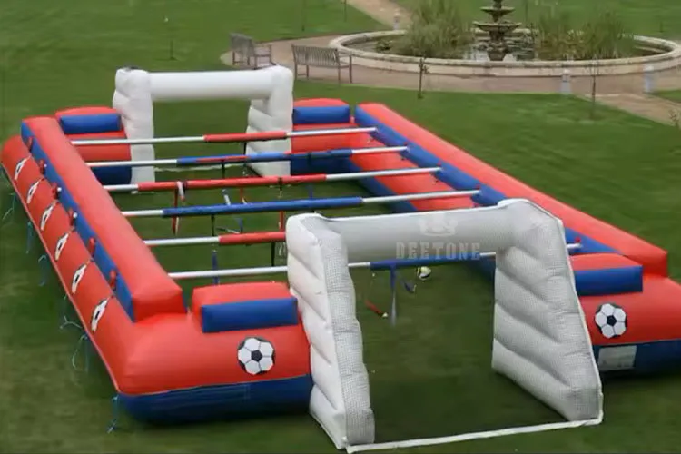 Large Inflatable Soccer Field Inflatable Table Football Game Field for ...