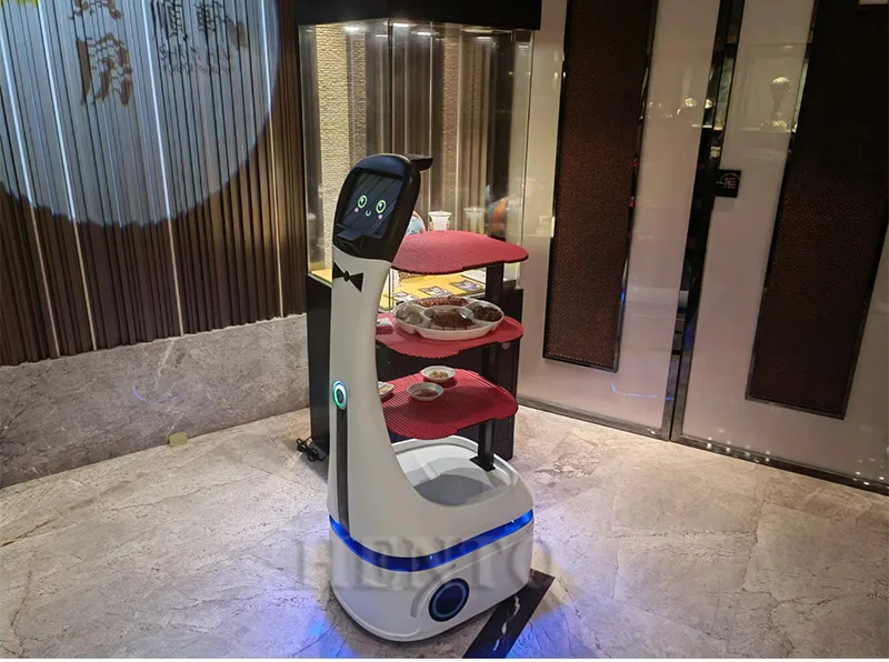 Service Robot Dish Delivery Restaurant Robot / Automated Delivery Robot / Smart Delivery Robot