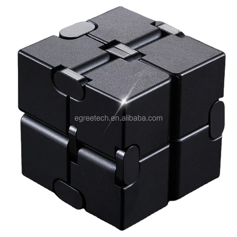 3x Infinite Cube Fidget Toys - Mattenförmige Dekompressionswürfel Gegen Stress Für Büro & Zuhause