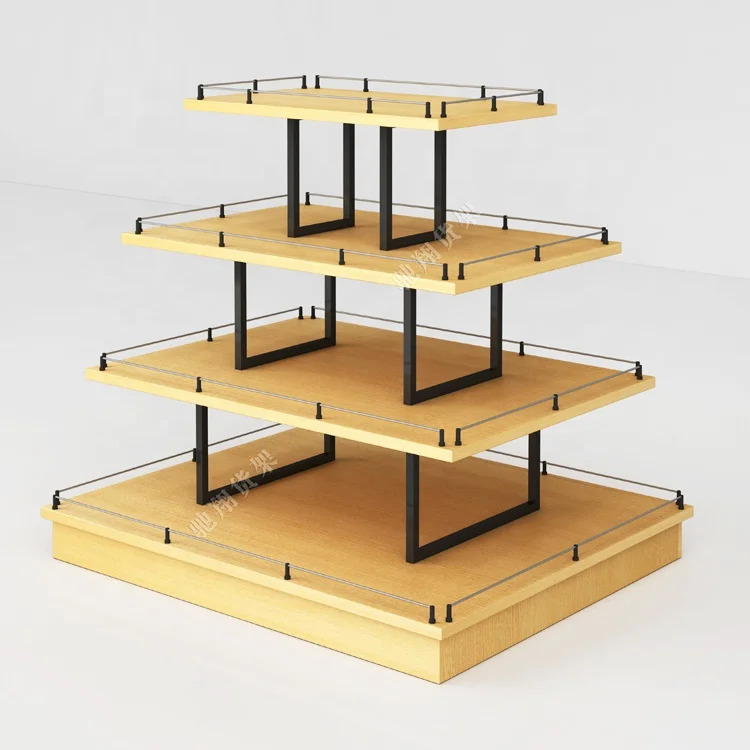 General Store Items Retail Display Racks MINISO Commercial Display Shelf and Multipurpose Store Table