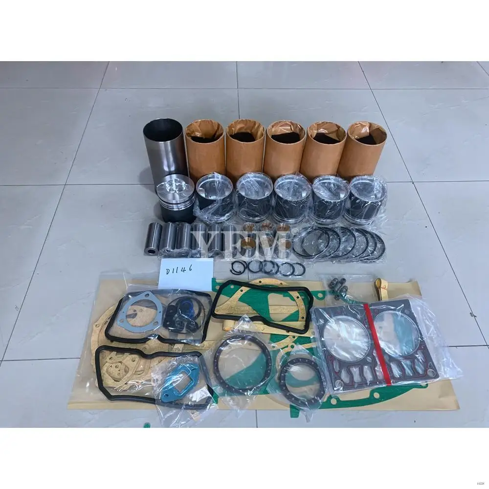 D1146 Engine Overhaul Kit With Full Gasket Set Piston Rings Set Liner for Doosan