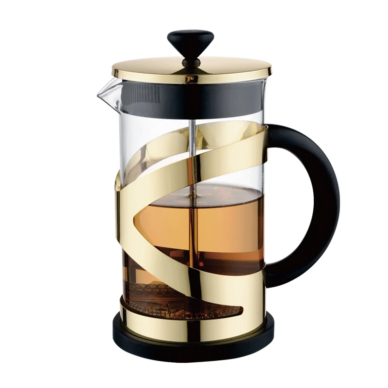Custom Portable Travel 304 Stainless Steel Filter Borosilicate Glass Coffee  Pot French Press Coffee Maker - China French Press and Glass French Press  price