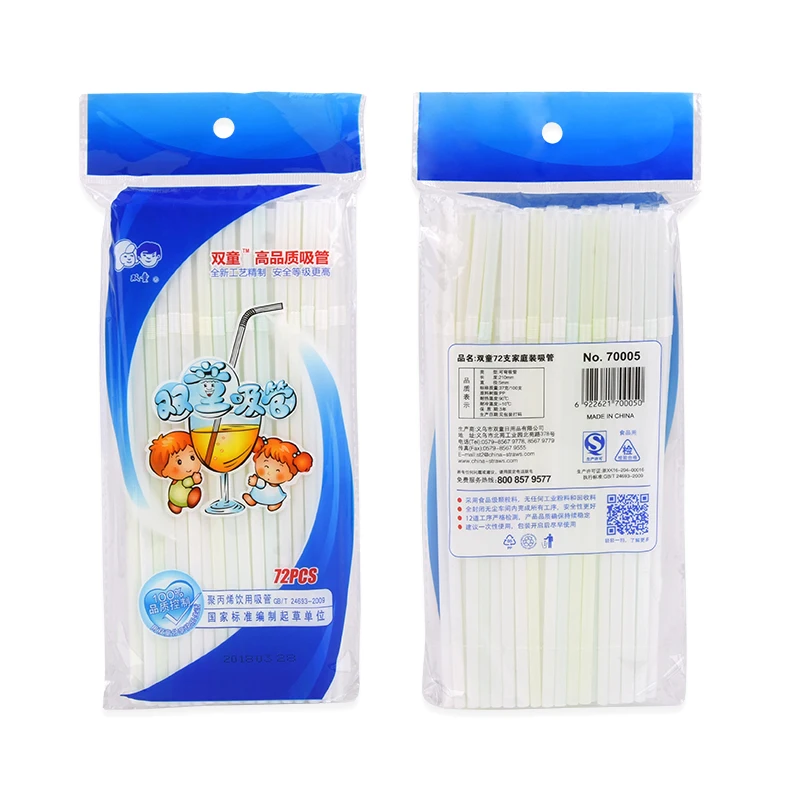 Wholesale Biodegradable Neon Flexible Disposable Drinking Plastic