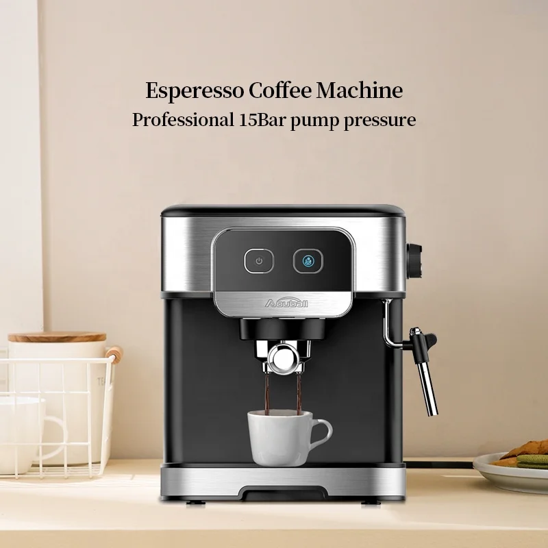 Italy 15 Bar Single Serve Coffee Machine Professional Cappuccino Coffee  Maker Espresso for Home Hotel