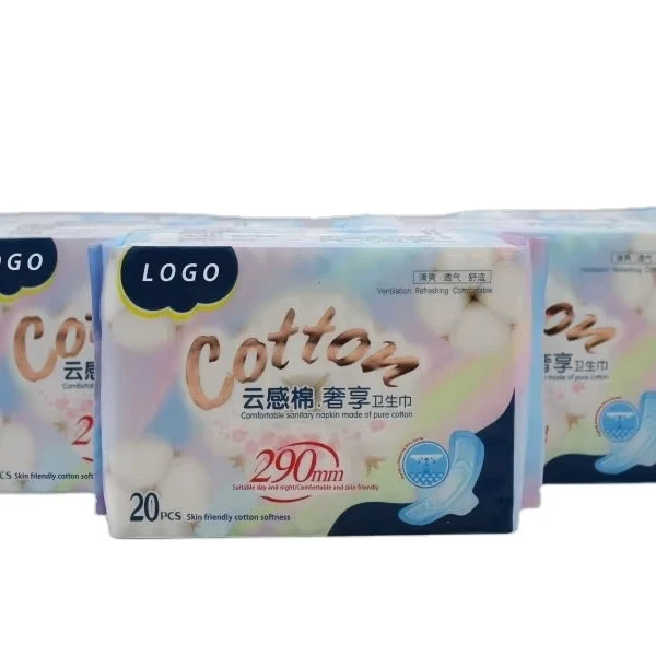 2024 Factory Direct Sales Disposable Cloud Cotton Sanitary Napkin for Women, 290mm
