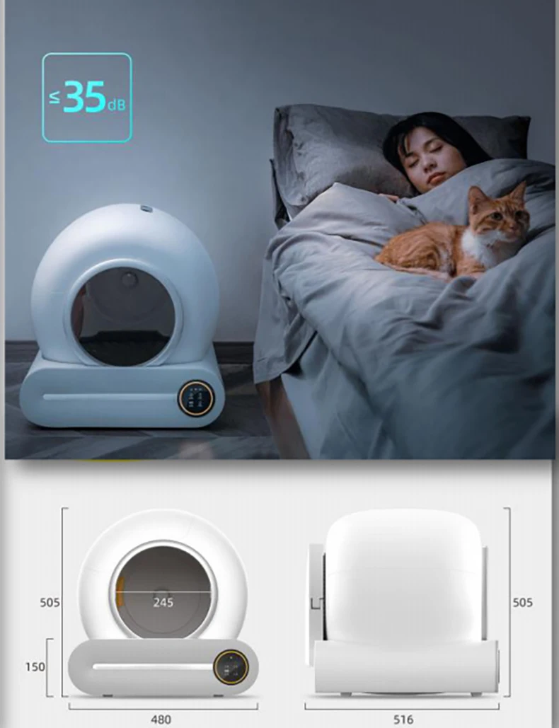 No Scoop App Control Large Capacity Smart Electric Automatic Self