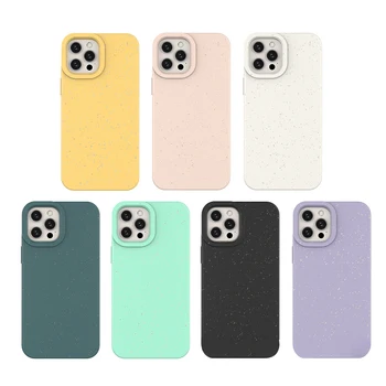 For one plus nord 2 case wheat straw recycle zero waste protective phone case biodegradable cover for redmi note 11 pro