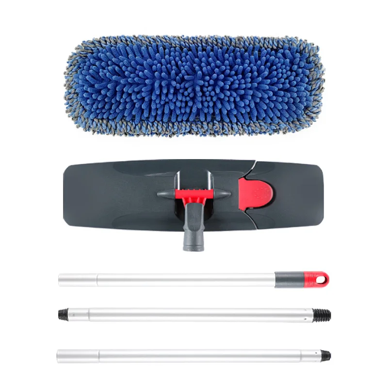 Сертификат GRS товар для уборки дома швабра с системой управления пылью 360 Волшебная раздвижная треугольная Швабра пола