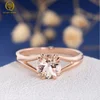 Diamante color D dorado/blanco