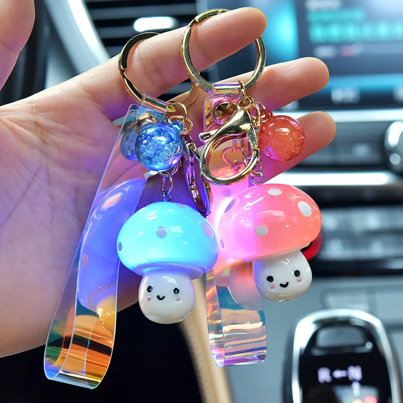 Creative Mushrooms Keychains Keyholder For Car Handbag Pendant ...