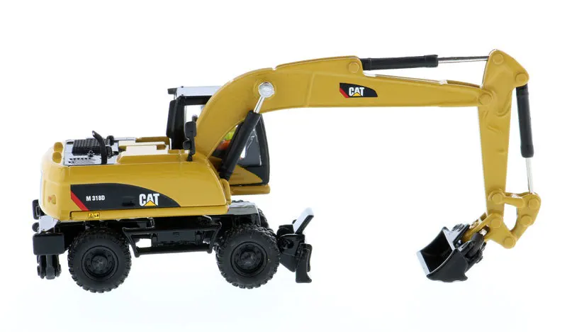 DM 1/87 Diecast Alloy Simulation Cat M318D Wheel Excavator